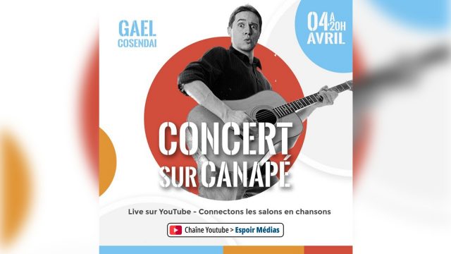 Concert de Gaël COSENDAI sur Canapé